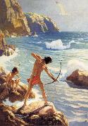 NC Wyeth The First Maine Fisherman china oil painting reproduction